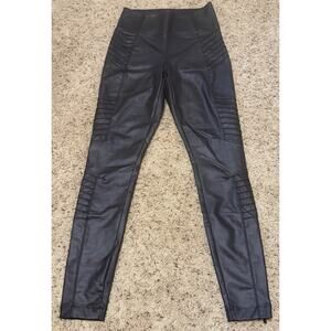 Athleta Delancey Moto Tight Leggings Track Pants Size:XS Color: Black (598323)